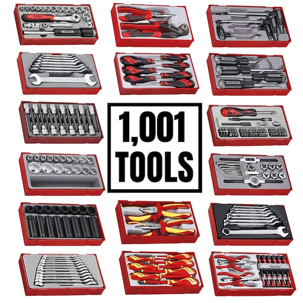 1,001 Piece Mixed Hand Tool Bundle (No Storage) - TCMM1001